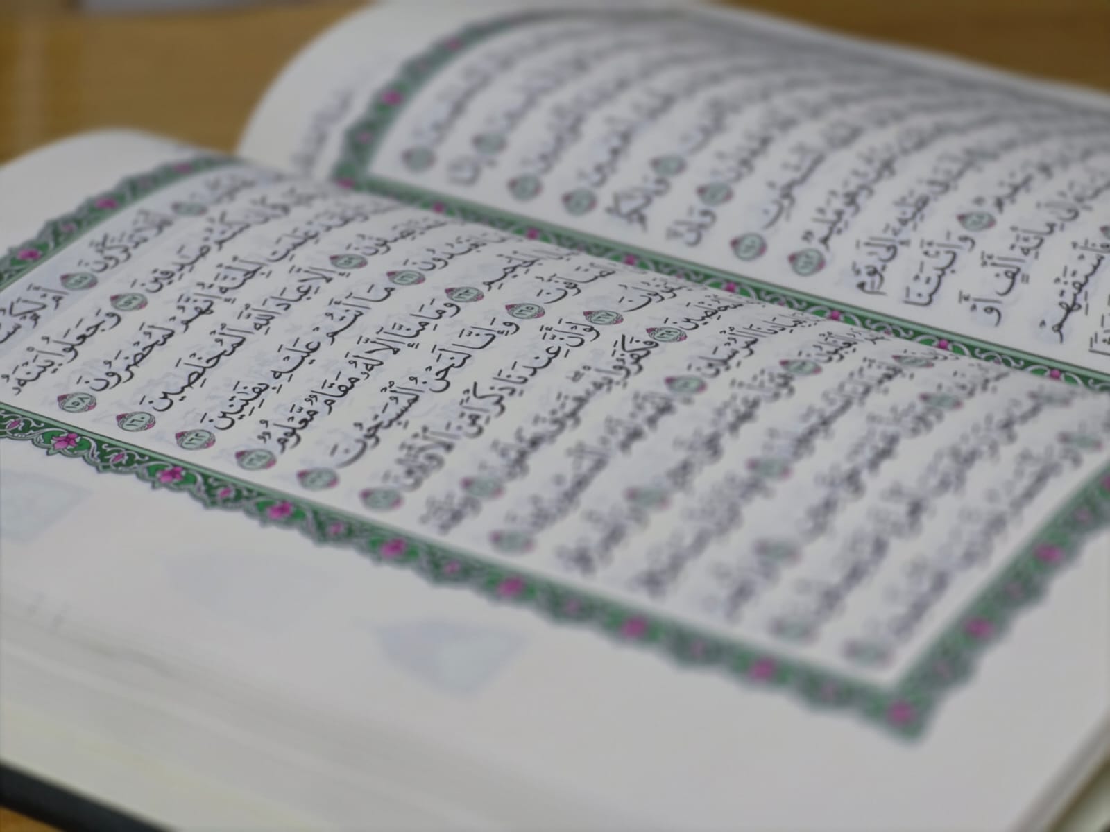 An opened Quran
